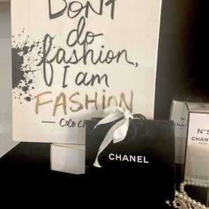 CHANEL gift bag. Ribbon. Card. Gifted in Australia . See card.